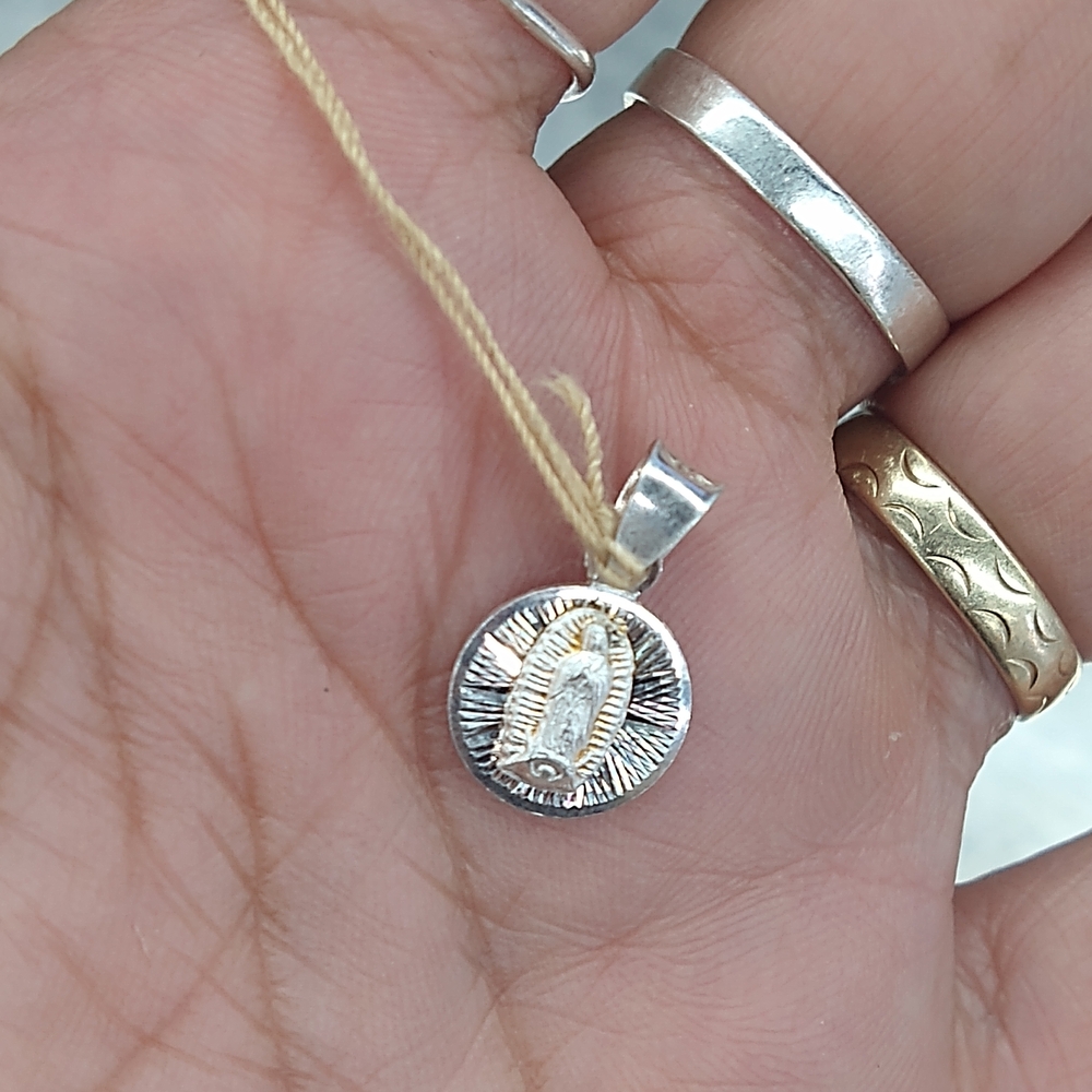 Silver and Gold Pendant Necklace